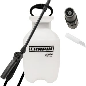 Chapin 20004 1-Gallon Lawn & Garden Pump Sprayer – Adjustable Nozzle, Anti-Clog Filter, Hand Pressurized, Translucent Tank