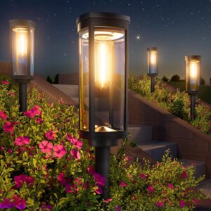 Bright Solar Pathway Lights Outdoor 8 Pack – Waterproof IP65 Solar Powered Garden Lights with Auto On/Off for Lawn, Patio, Walkway, Driveway & Landscape Décor
